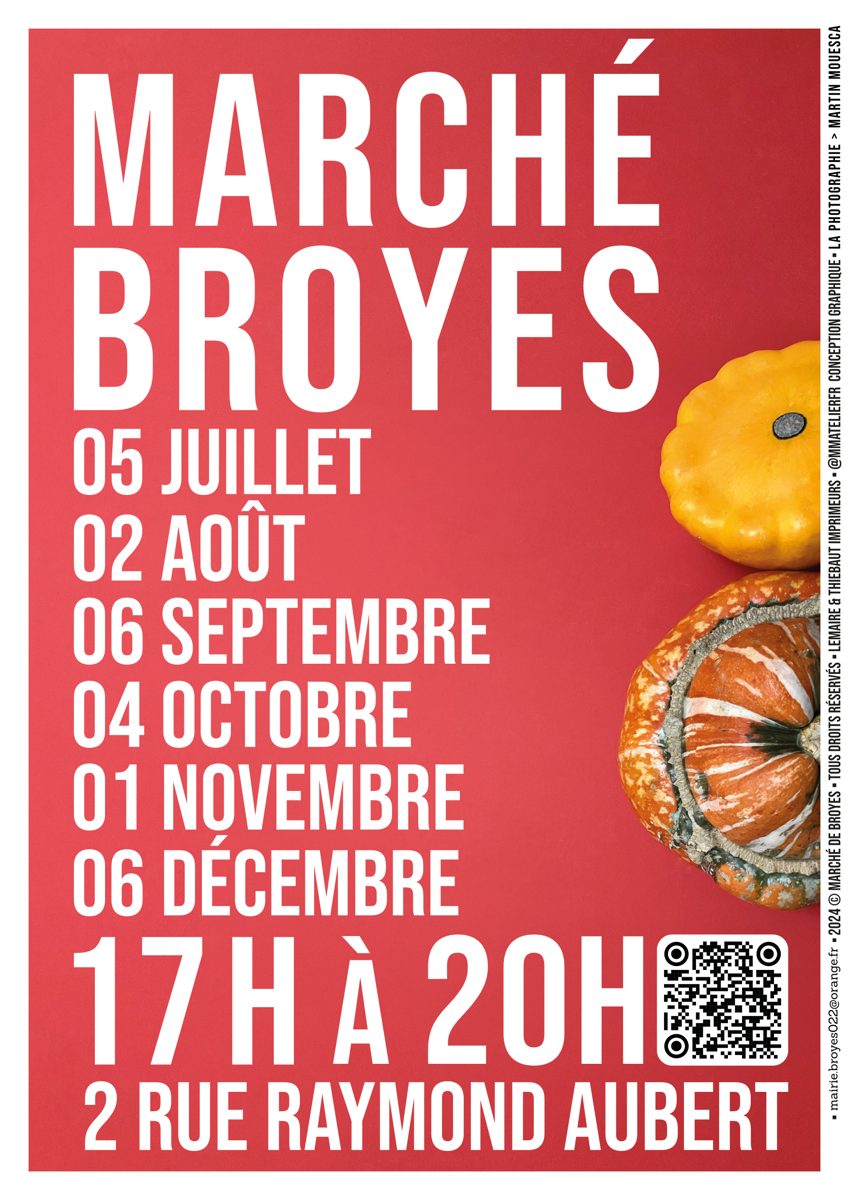 Marché de Broyes poster